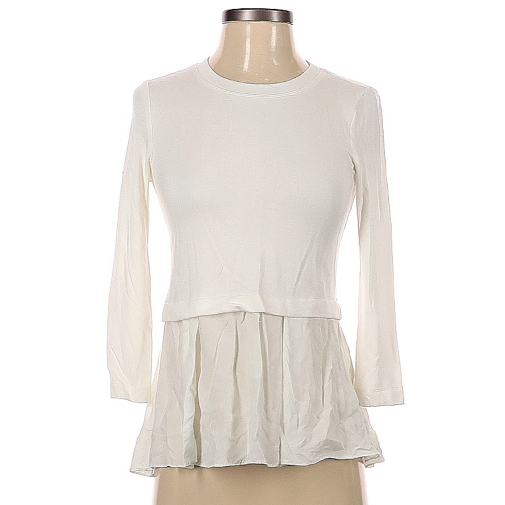 Rebeca Taylor - top XS white sweater type with silk